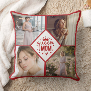 Coussin Collage Photo Personnalisé Cadeau pour une Reine M