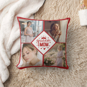 Coussin Collage Photo Personnalisé Cadeau pour une Reine M