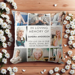 Coussin Collage Photo Simple En Mémoire Amoureuse