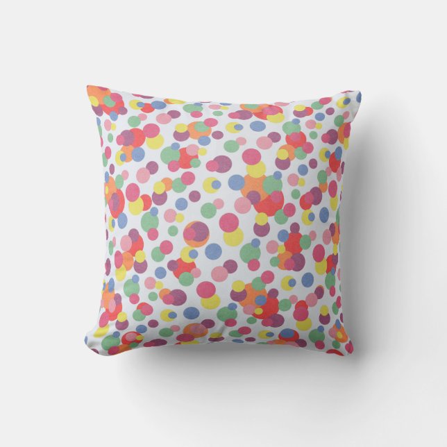 Coussin Collection circulaire colorée (Recto)
