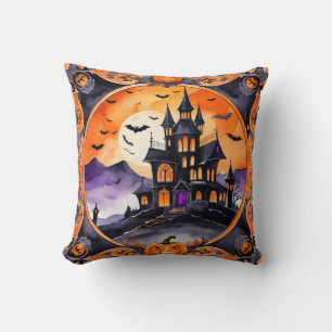 Coussin Collection d'automne Citrouille moderne Halloween