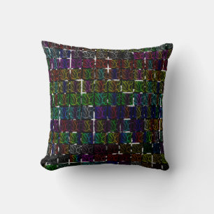 Coussin Collection de lave de l'espace fissuré