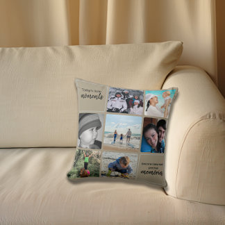 Coussin Collection de photos de famille souvenirs