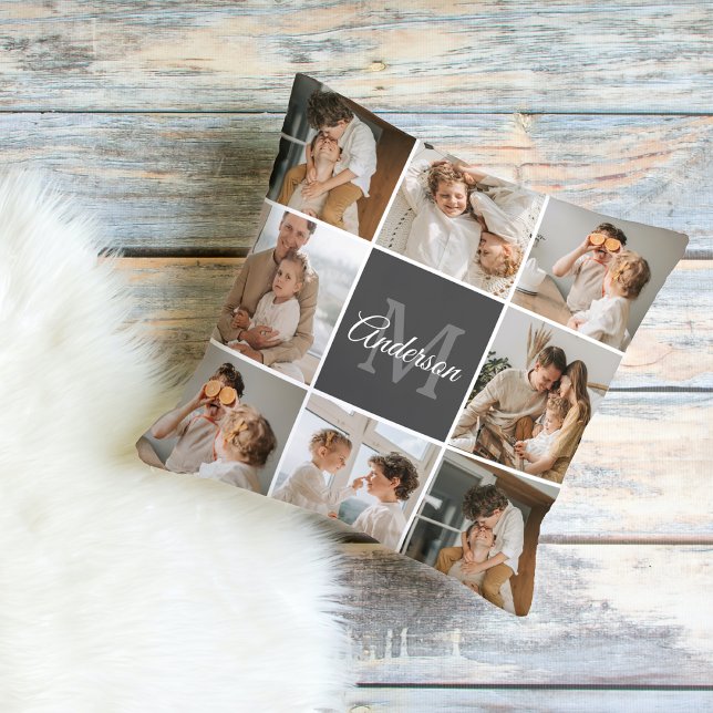 Coussin Collection Famille Moderne Photo & cadeau personna (Créateur téléchargé)