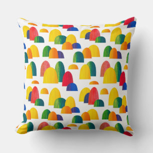 Coussin Collines peintes - Blanc