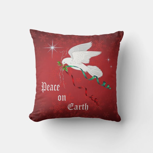 Coussin Colombe blanche (Recto)