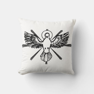Coussin Colombe du Saint-Esprit Confirmation Religieuse et