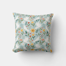 Colombe paisible & motif botanique sans couture de