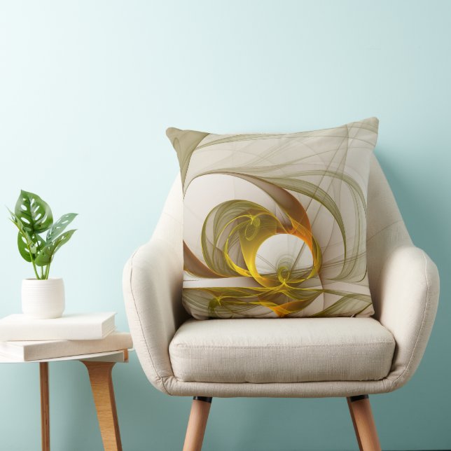 Coussin Colorants métalliques précieux Abstraits modernes  (Chaise)