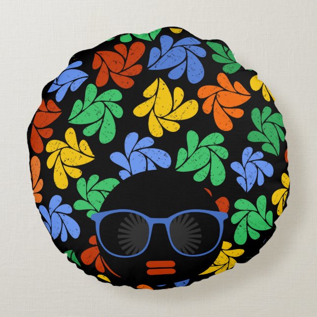 Coussin Coloré Afro Love (Dos)