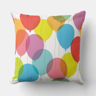 Coussin coloré lumineux de ballons d'anniversaire