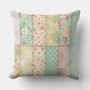 COUSSIN COLORÉ MOTIFS DE PÂTE AVEC JOURNAUX BLANCS
