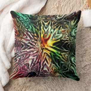 Coussin Coloré numérique de touches gaufrées rustiques