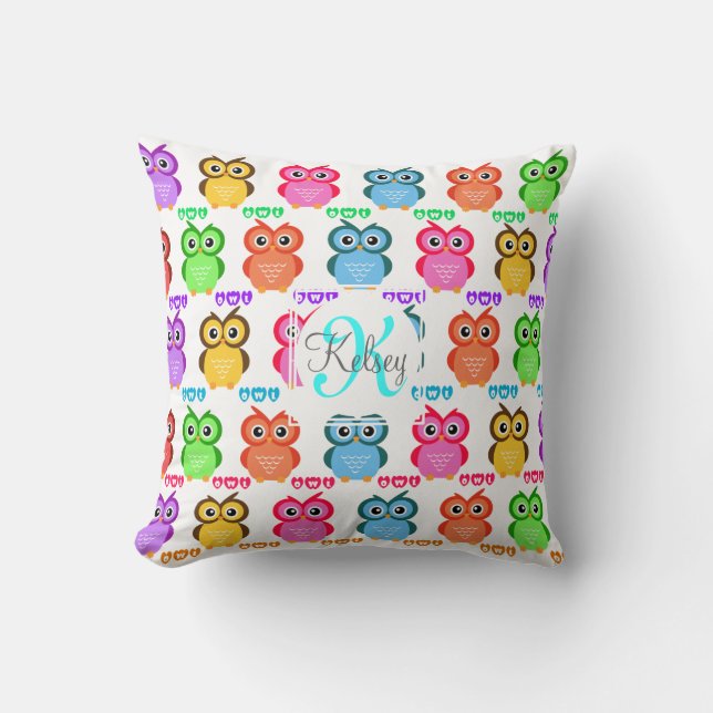 Coussin Coloré possédez le monogramme (Recto)