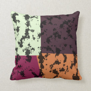 Coussin coloré vintage d'art de bruit de Vera