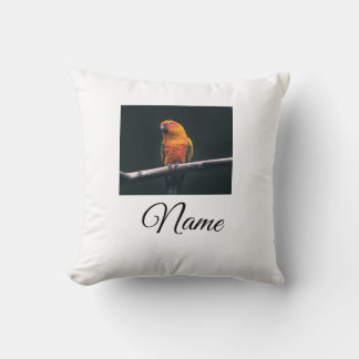 Coussin Colorful animal add name photo custom throw