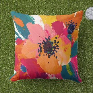 Coussin Colorful Blooms Pillow for Any Occasion 