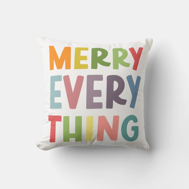 Coussin Colorful Merry Everything Inclusive HOLIDAY COZY (Recto)