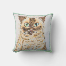 Colorful Quirky Cat Portrait