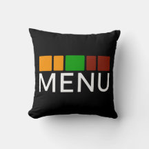 Colorful Squares Menu Text Graphic