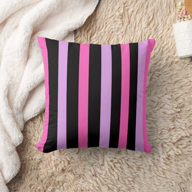 Coussin Colorful Trendy pink and black  (Couverture)