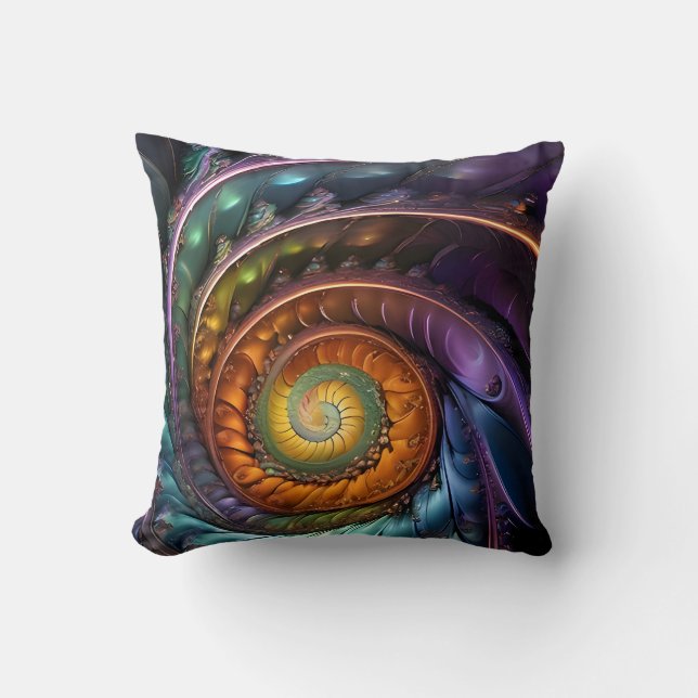 Coussin colorl fractal - a (Recto)