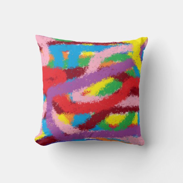 Coussin Colourful drawn pillow for Childreen's room (Recto)