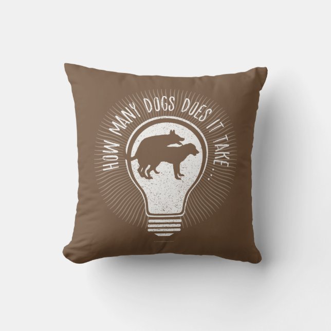 Coussin Combien De Chiens Cela Prend-Il ? (Recto)