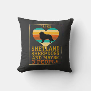 Coussin Comme les Shelties Peut-être les gens cœur de chie