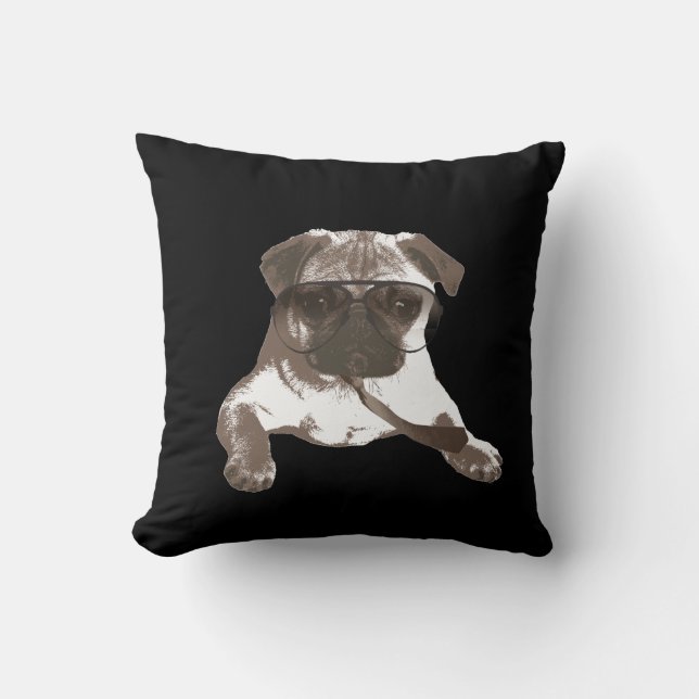 Coussin Comme un carlin de patron (Recto)