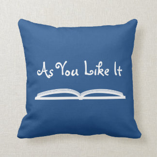 Coussin Comme vous l'aimez citation de Shakespeare