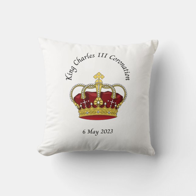 Coussin commémoratif du couronnement du roi Charle (Recto)