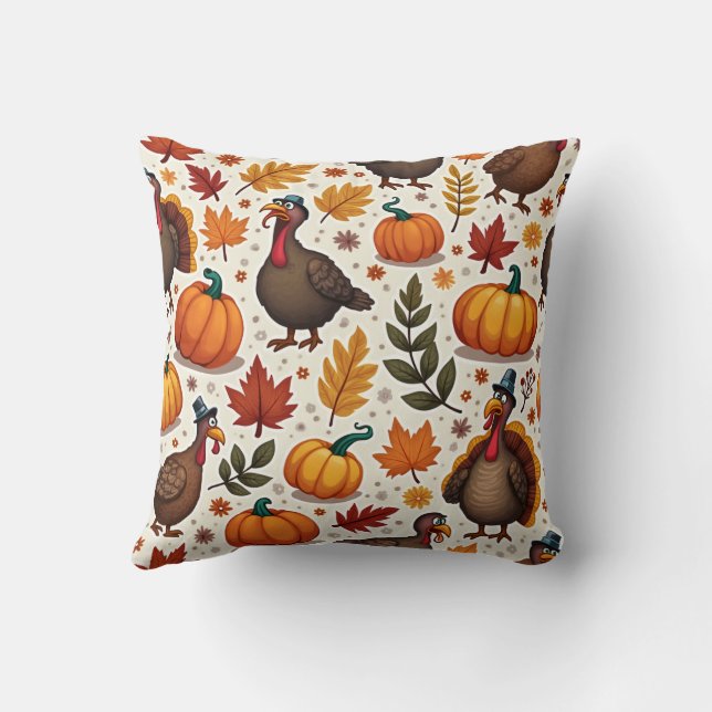 Coussin Commémoratif Thanksgiving (Verso)