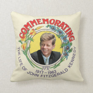 Coussin Commémoration de Kennedy