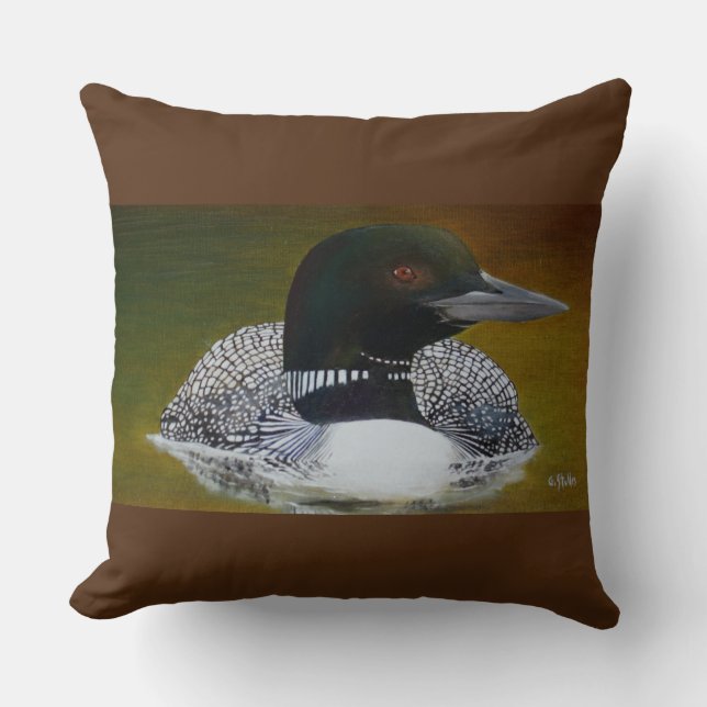 Coussin Common Loon Throw (Recto)
