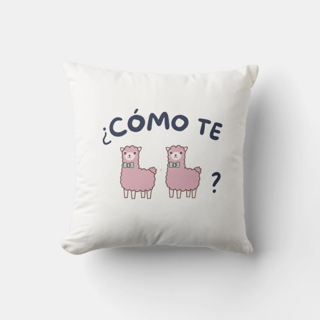 Coussin Cómo te llamas (Recto)