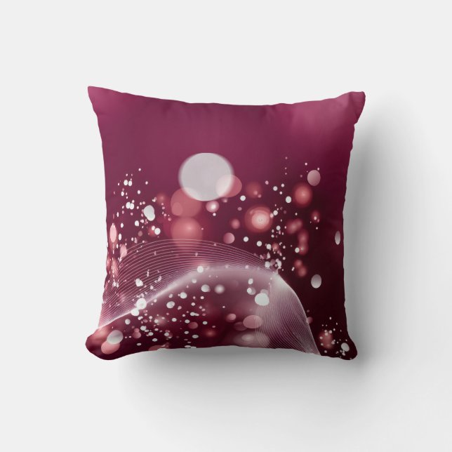 Coussin compact mirror Elegant Pink and White Design (Recto)