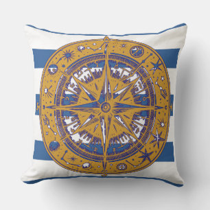 Coussin Compas nautique