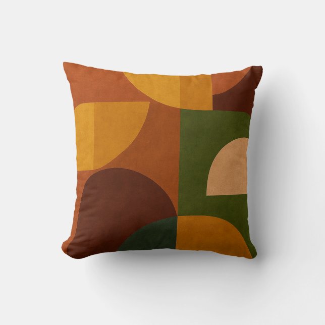 Coussin Composition Abstraite Moderne du Milieu du Siècle (Recto)