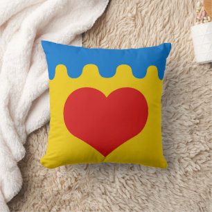 Coussin Comté de Coeur du Val Populace Badge