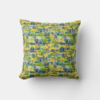 Coussin Concepteur Artistique Abstrait de Jardin Méditerra