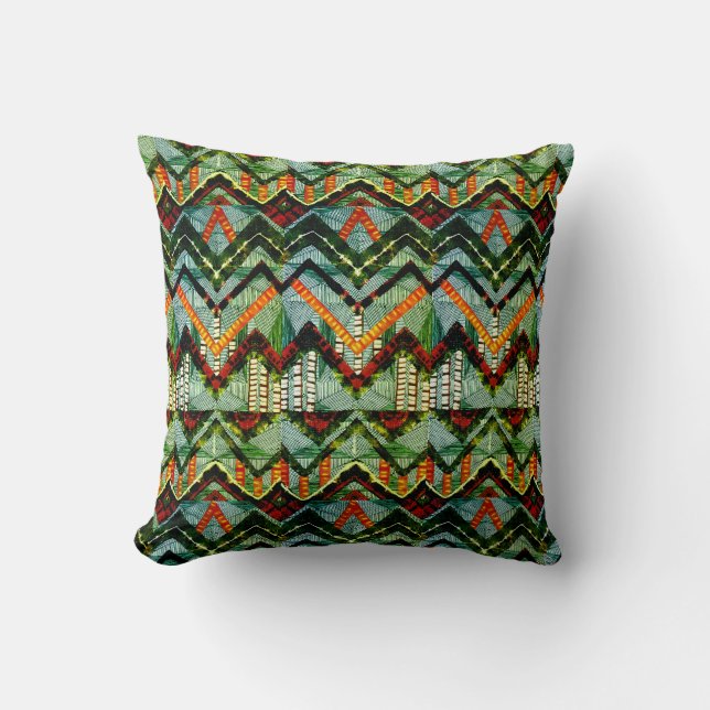 Coussin Conception abstraite de style africain (Recto)