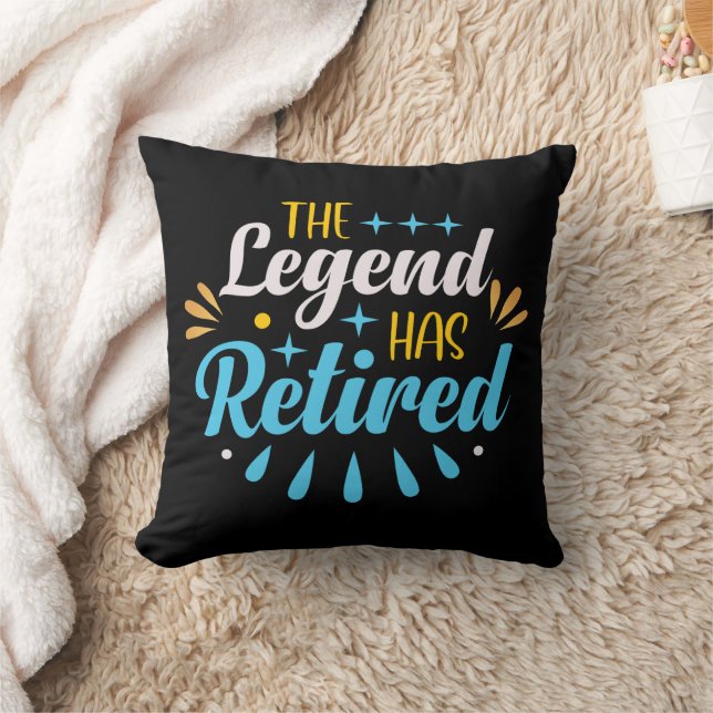 Coussin Conception amusante de retraite (Couverture)