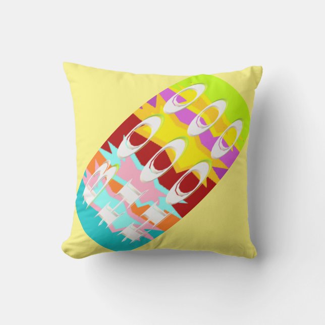 Coussin Conception Boo Hoo flash couleurs texte blanc      (Recto)