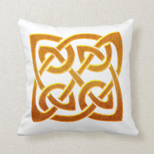 Coussin Conception D2 celtique irlandaise d'or celtique