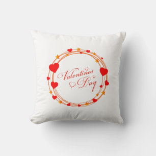 Coussin Conception de cercle de la Saint-Valentin-25695