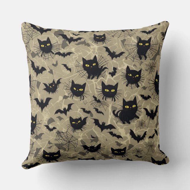 Coussin Conception de chats de chaume (Verso)