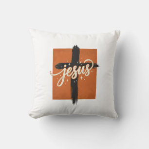 Coussin Conception de chemise chrétienne de croix de Jésus