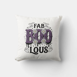 Coussin Conception de chemise fantôme vintage Fabulous Boo