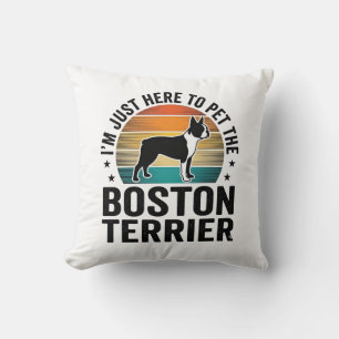 Coussin Conception de chemise pour amateur de chien Boston